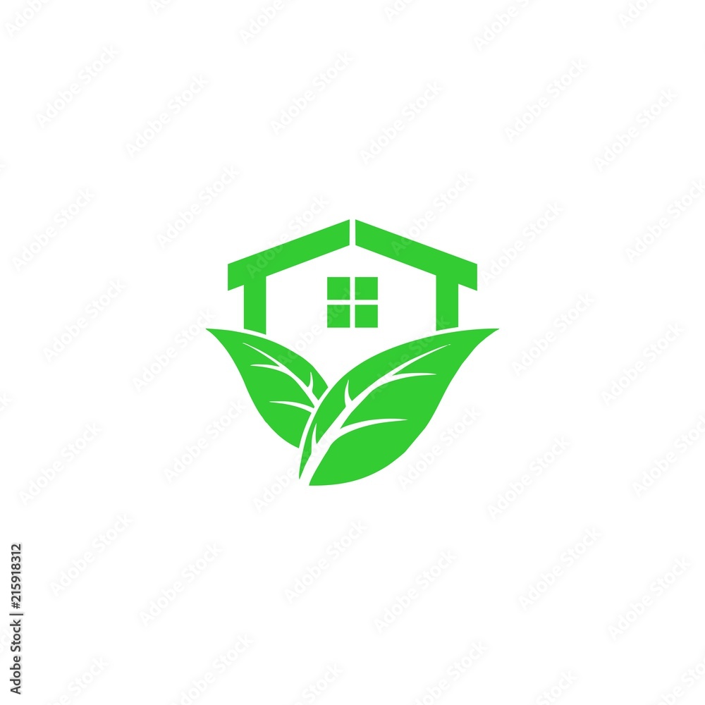 green house vector logo design green house vector logo design