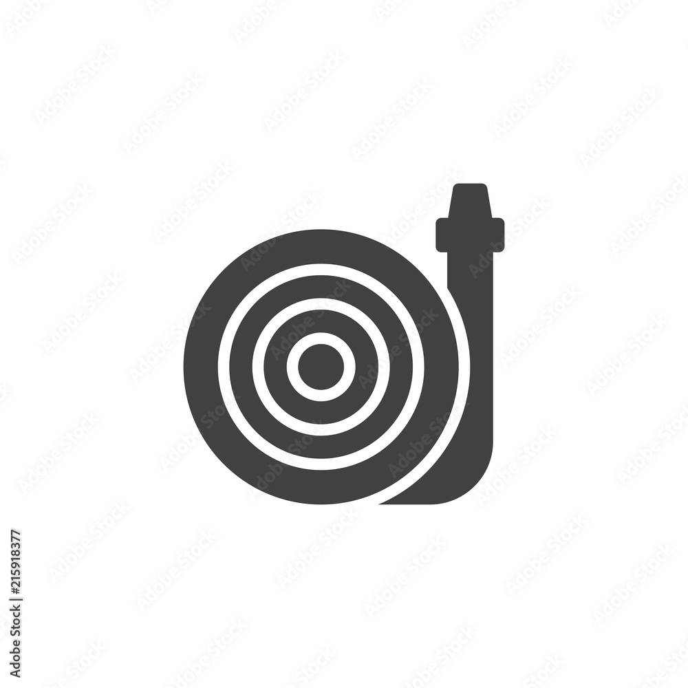 Fire Hose vector icon. filled flat sign for mobile concept and web design. Firefighting equipment simple solid icon. Symbol, logo illustration. Pixel perfect vector graphics Fire Hose vector icon. filled flat sign for mobile concept and web design. Firefighting equipment simple solid icon. Symbol, logo illustration. Pixel perfect vector graphics