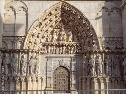 Door of the Coroneria is the north door of the Cathedral - Burgos, Castile and Leon, Spain