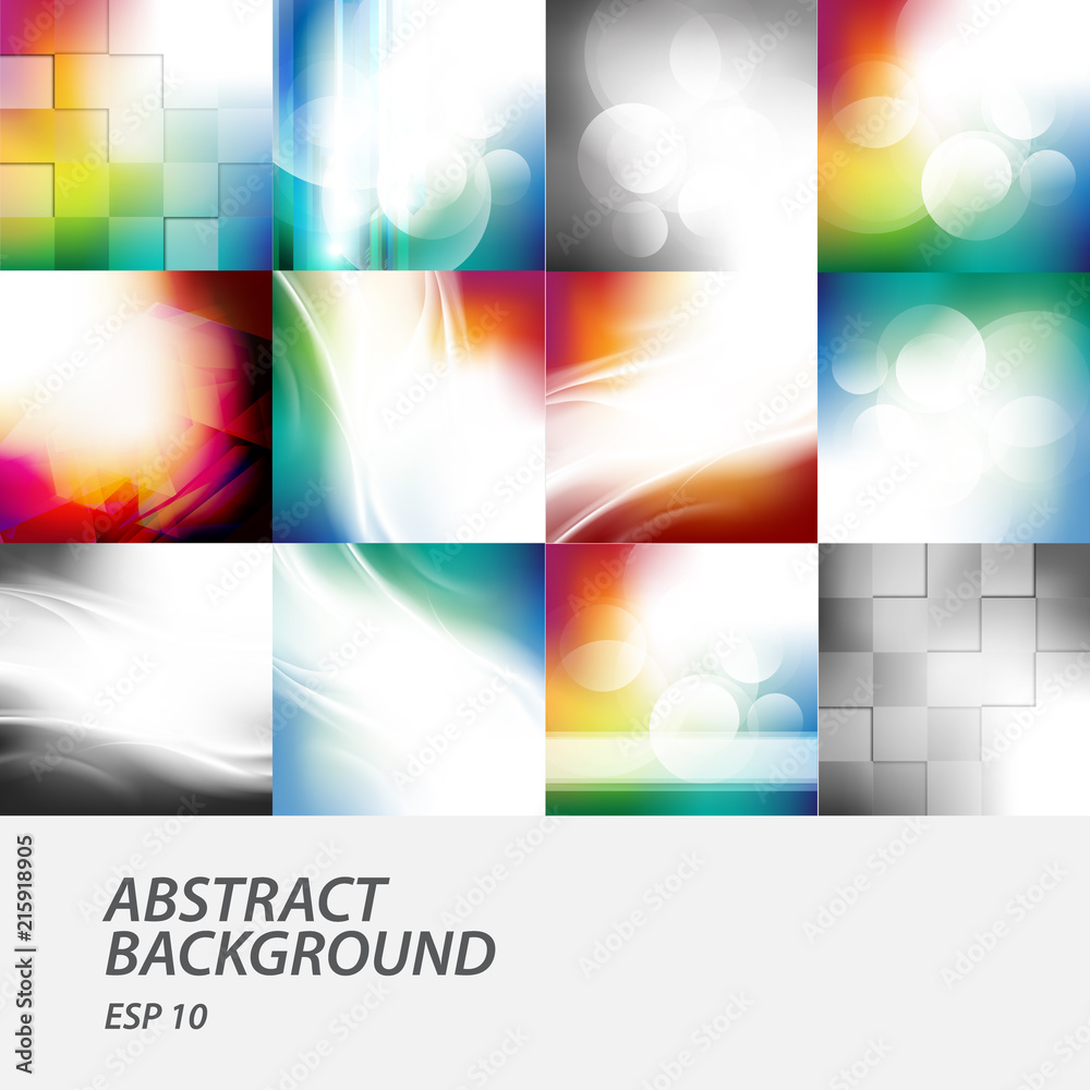 abstract backgrounds set
