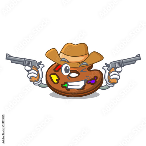 Cowboy palette character cartoon style photo