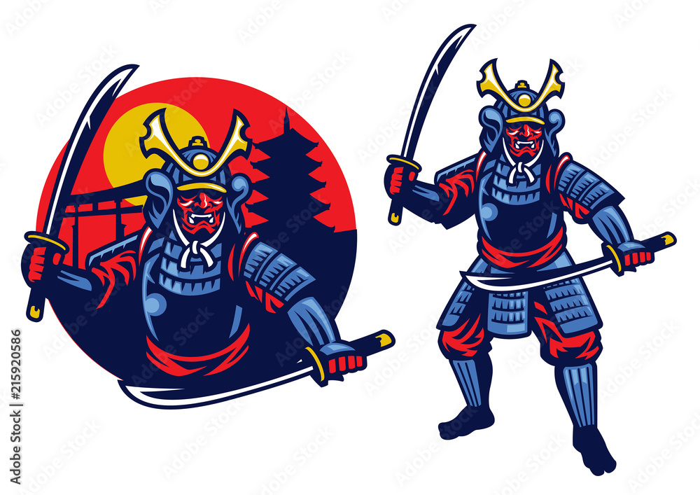 samurai ronin mascot samurai ronin mascot