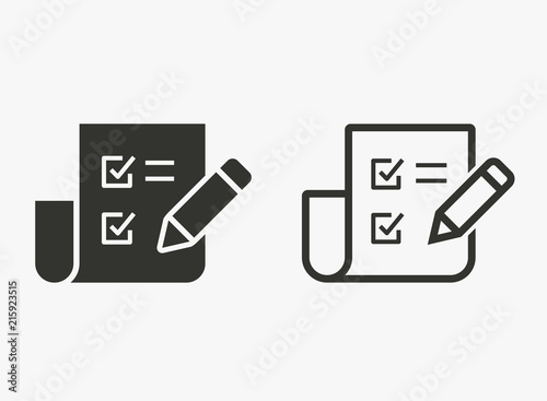 Evaluate - vector icon.