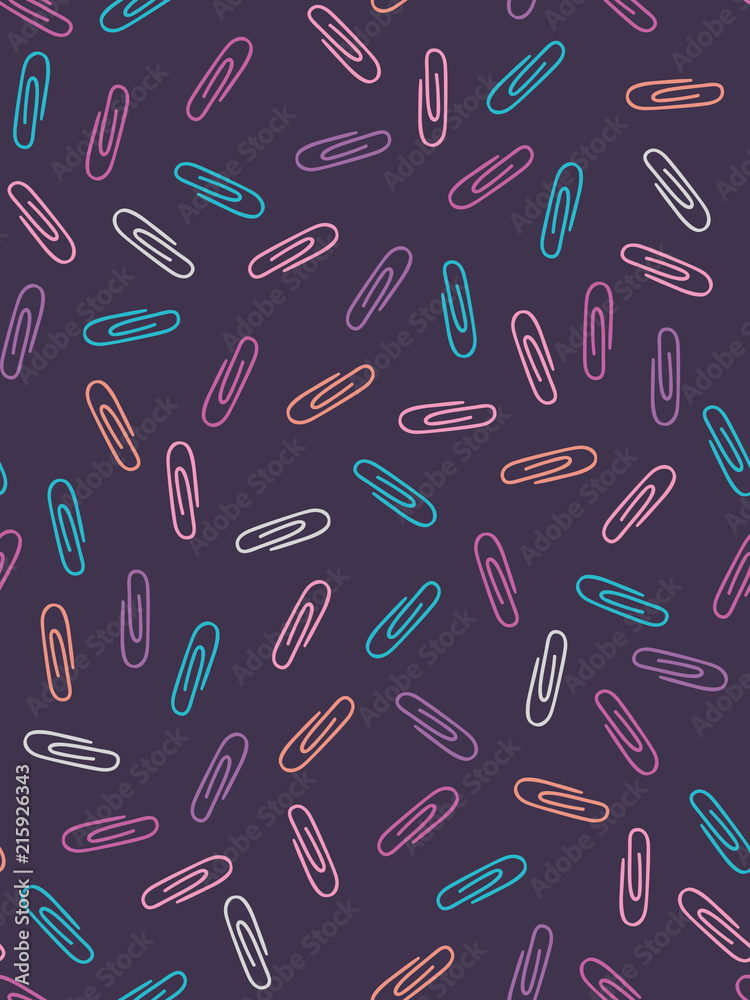 vector illustration of school pattern design with hand-drawn stationery