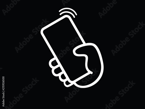 Mobile phone call vector