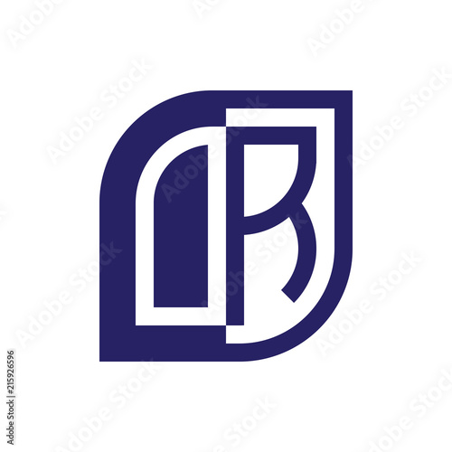 OR initial letter emblem logo negative space