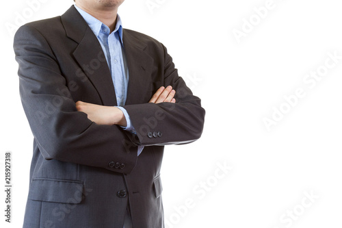 business man posing with crossed arms