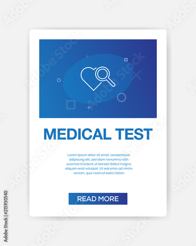 MEDICAL TEST ICON INFOGRAPHIC