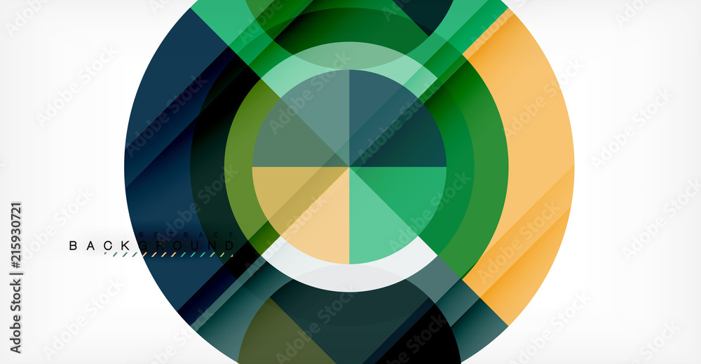 Vector circle abstract background