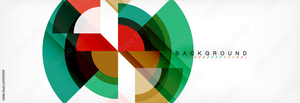 Vector circular geometric abstract background Vector circular geometric abstract background
