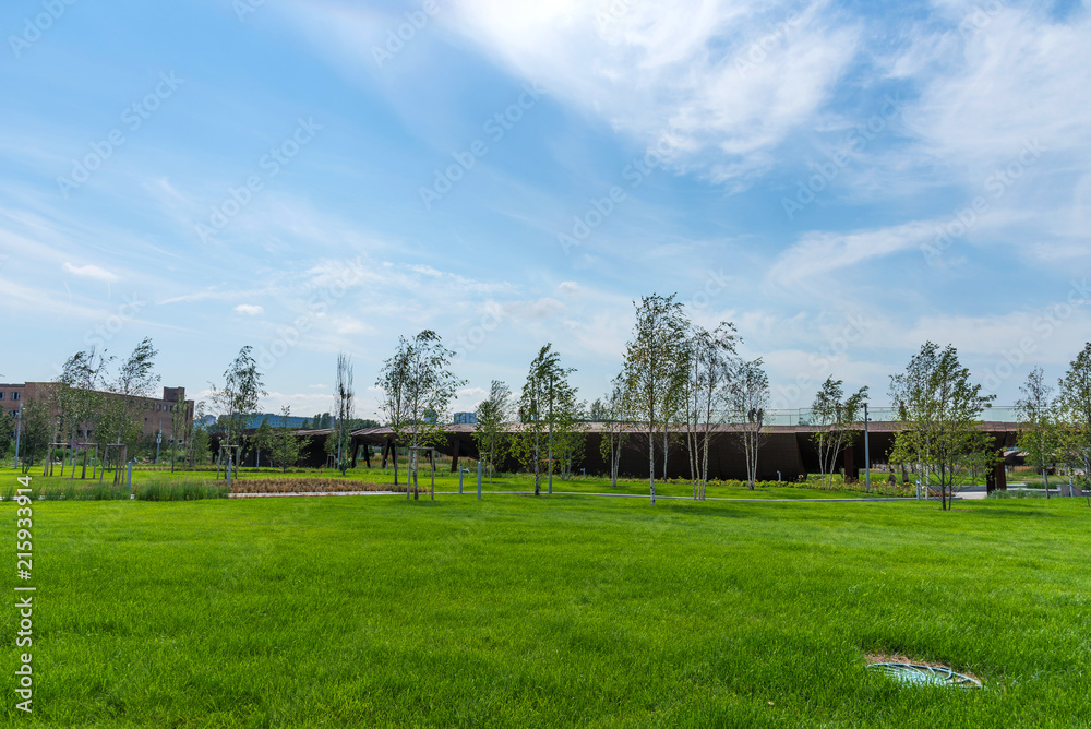 Park Tyufeleva Roshcha ZILART - a new city park in the south of Moscow, located in the Danilovsky district of Moscow, Russia