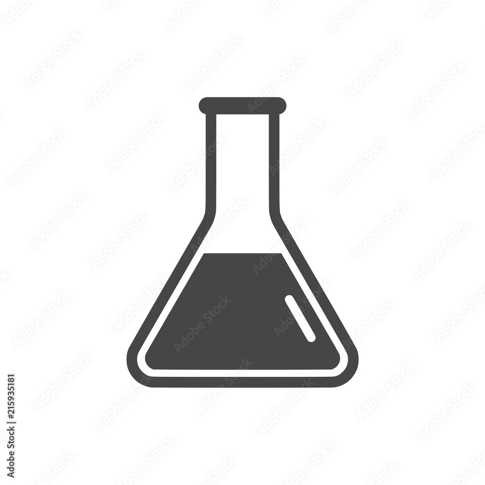 Beaker For Experiment icon or logo Beaker For Experiment icon or logo