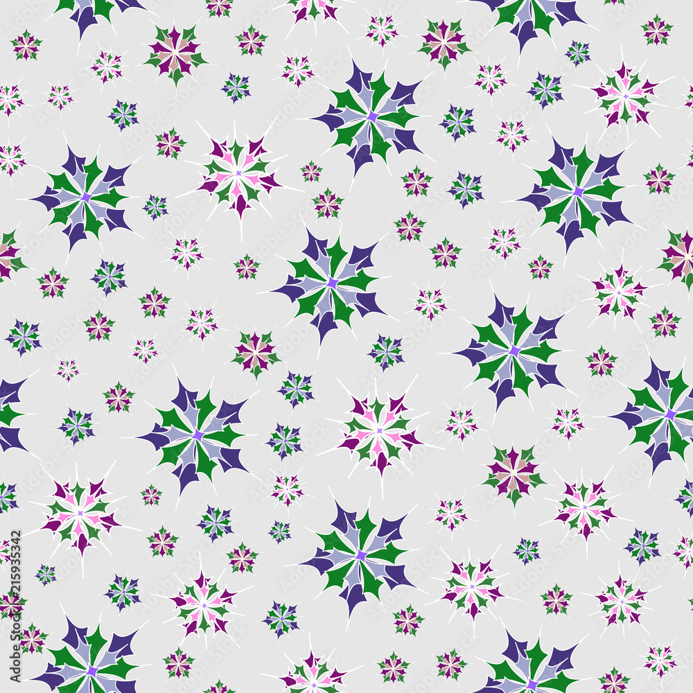 Floral ornament Seamless vector illustration pattern for fabric, clothes/accessories, background, textile, wrapping paper and other decoration.