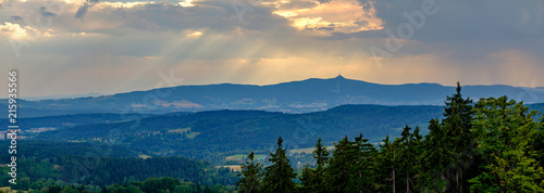 Panorama of Jizera mountains photo