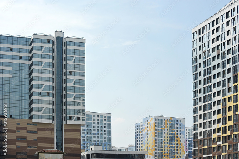 facade of a new residential building