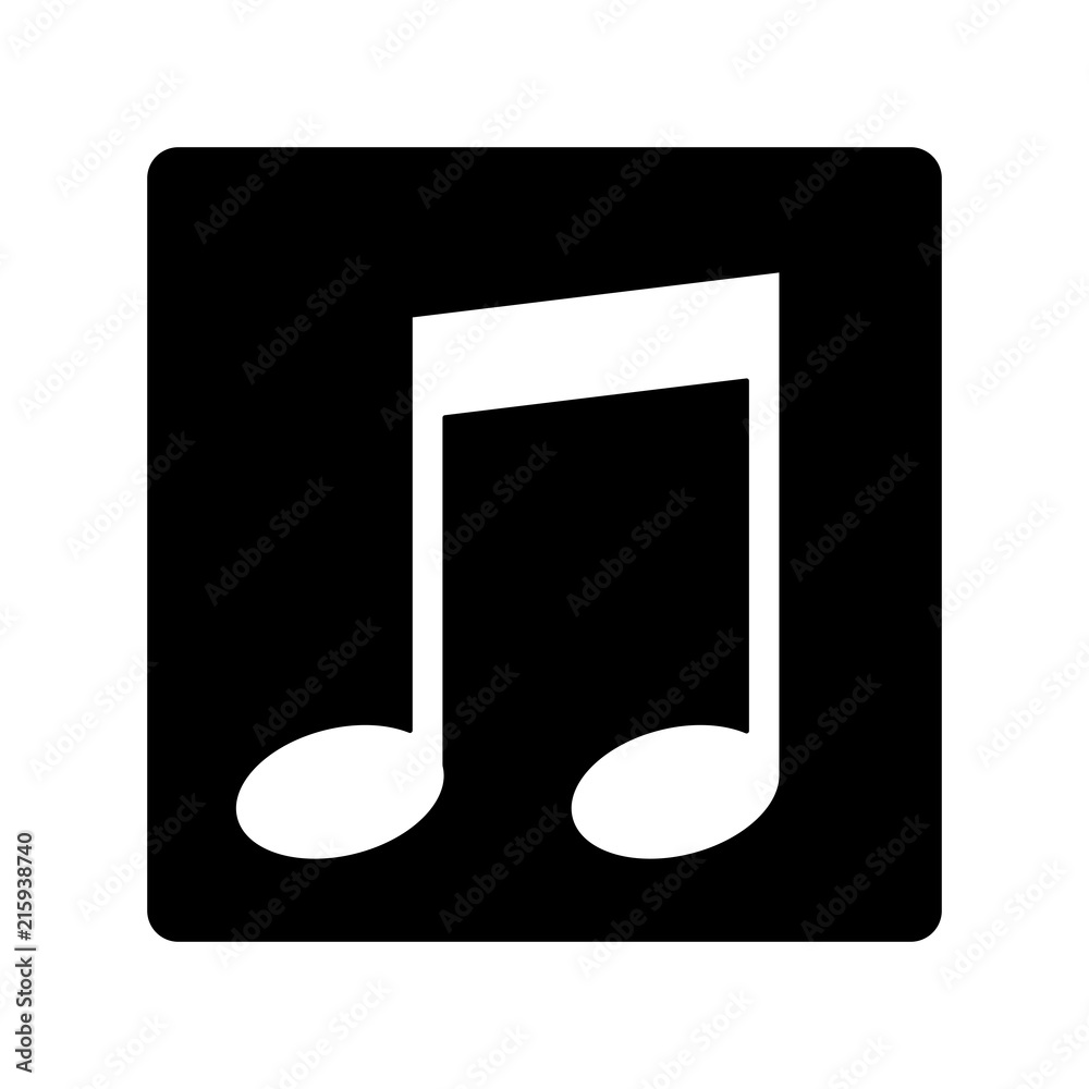 Music app button vector illustration graphic design Music app button vector illustration graphic design