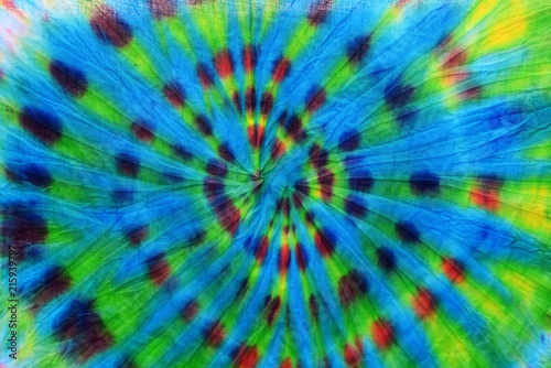 colorful draped tie dyed fabric textile pattern background