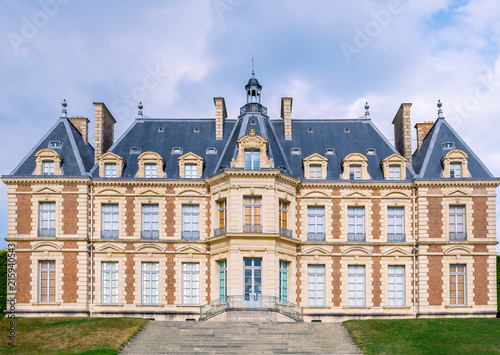 Beautiful famous palace with towers in France Paris