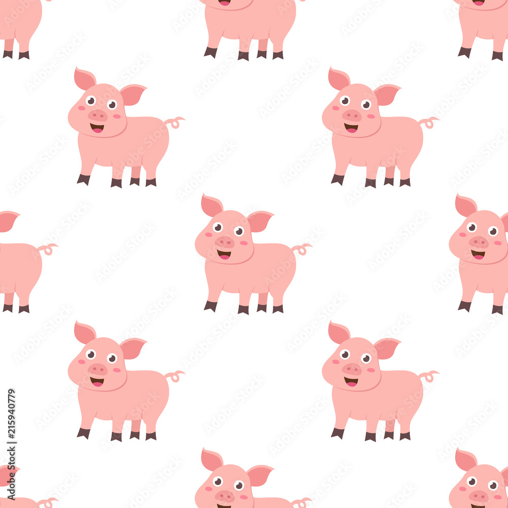 Cute pigs seamless pattern
Cute pigs seamless pattern