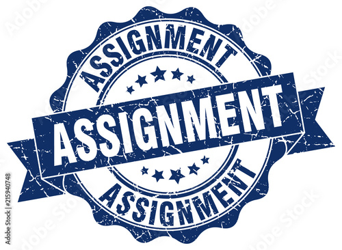 assignment stamp. sign. seal