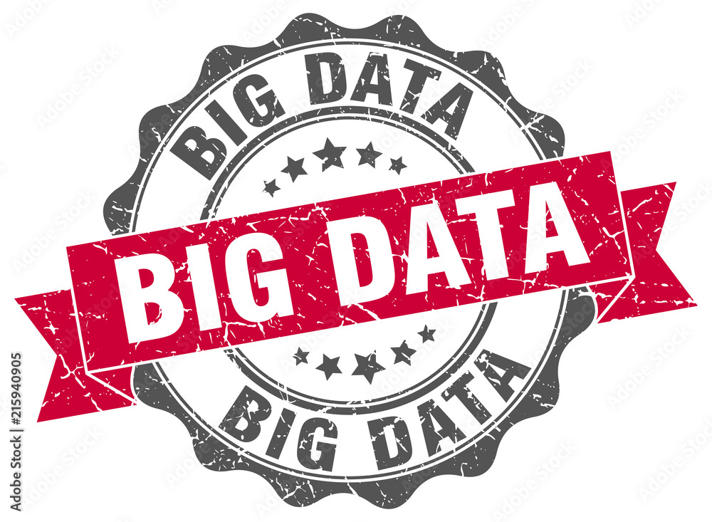 Obraz premium big data stamp. sign. seal