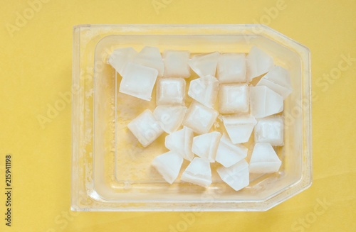 ice in a container