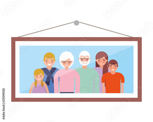 picture family grandparents parents and kids