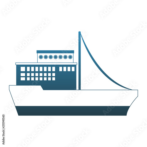 Freigther ship symbol vector illustration graphic design