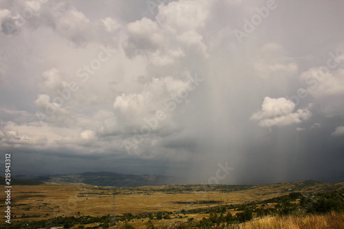 Dinaric Alps in storm