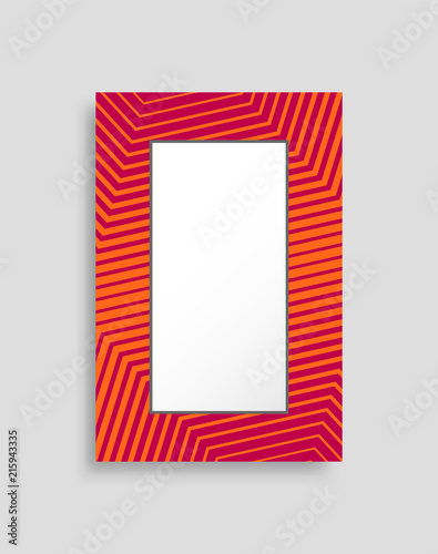 Frame with Modern Design, Vector Illustration