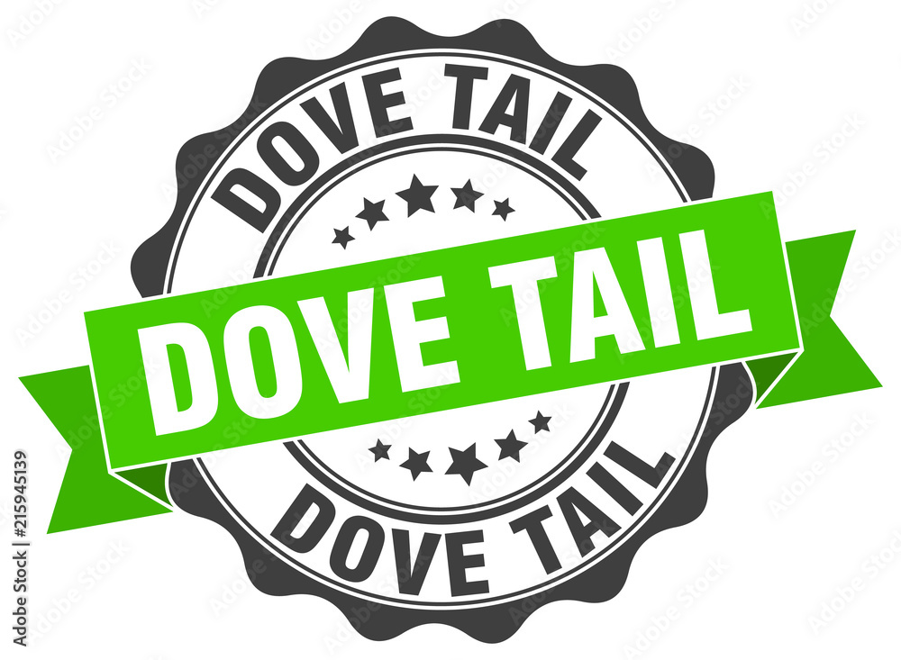 Fototapeta premium dove tail stamp. sign. seal