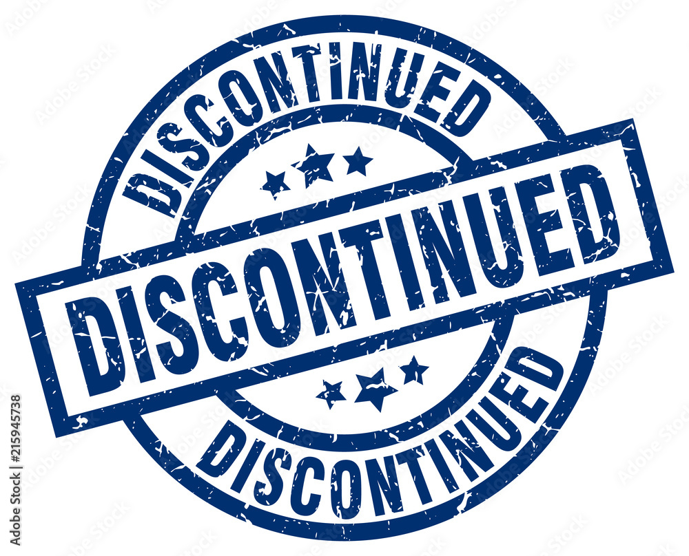 discontinued blue round grunge stamp discontinued blue round grunge stamp