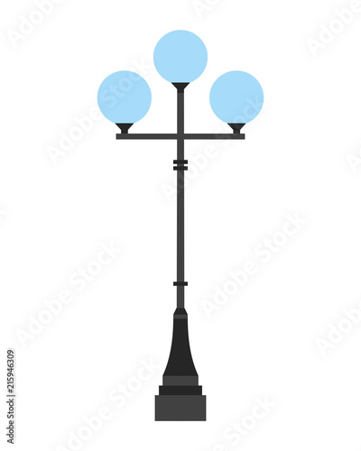 lamp park isolated icon