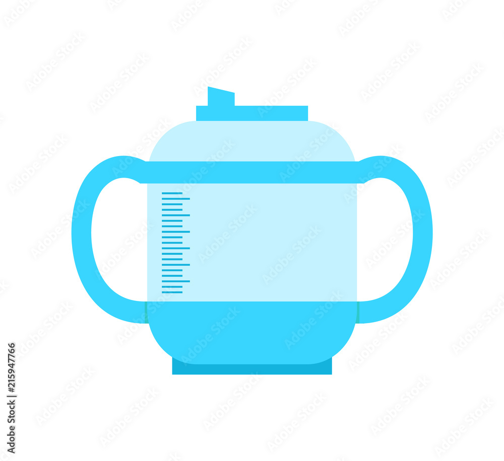 Fototapeta premium Container Made of Plastic Vector Illustration