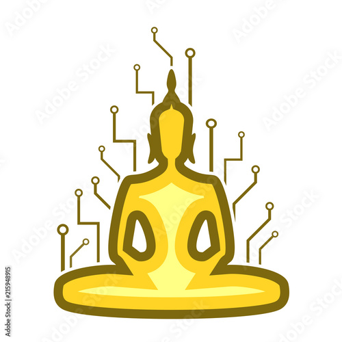 creative budha symbol