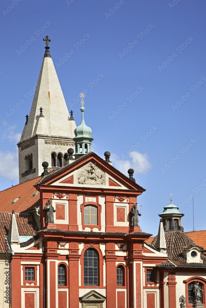 Basilica of St. George in Prague. Czech Republic