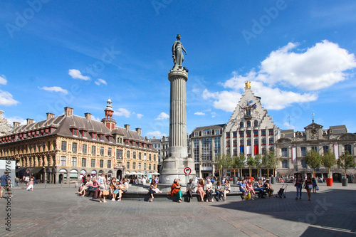 Lille (France) - Grand place et Vieille bourse