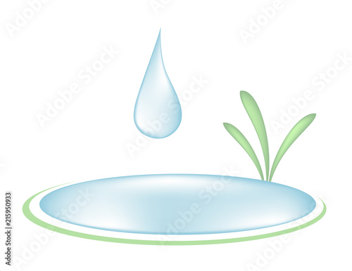 pure water illustraiton