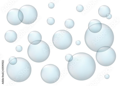 Flying bubbles background