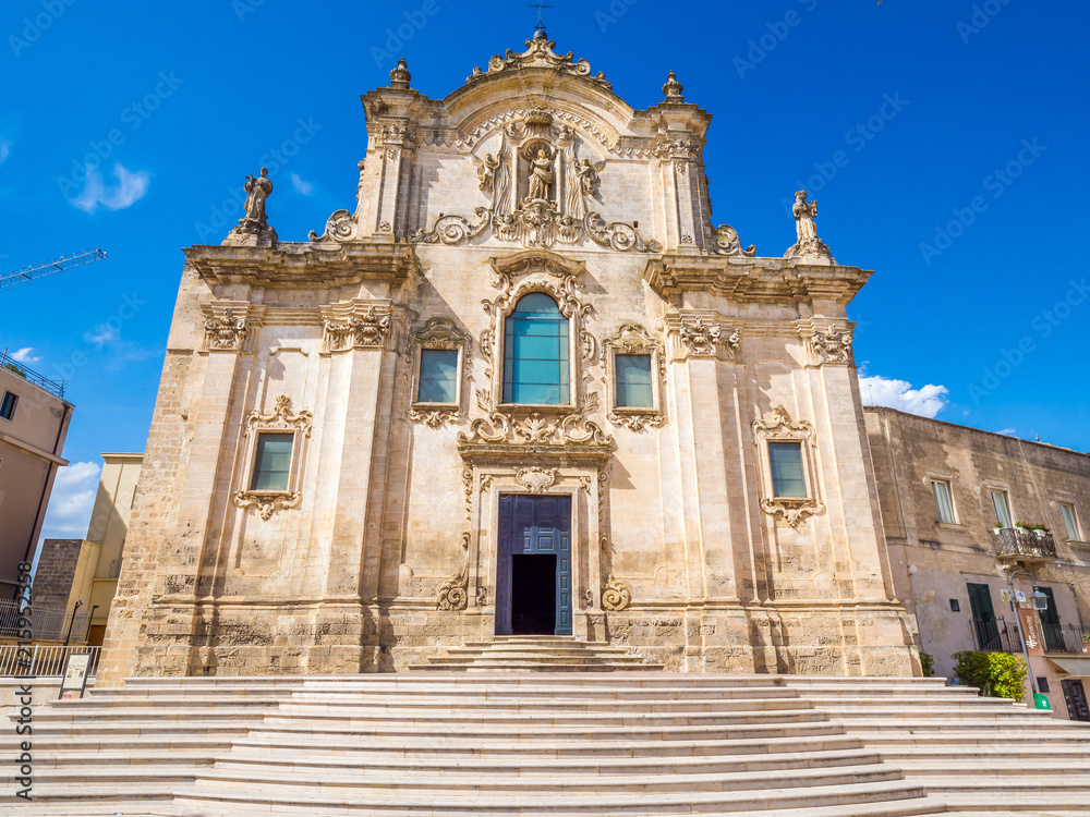 Church of San Francesco d'Assisi, in Matera, historic center
