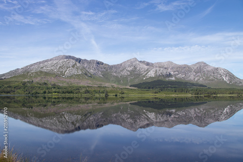 Lough Inagh, Ireland Summer view with reflection