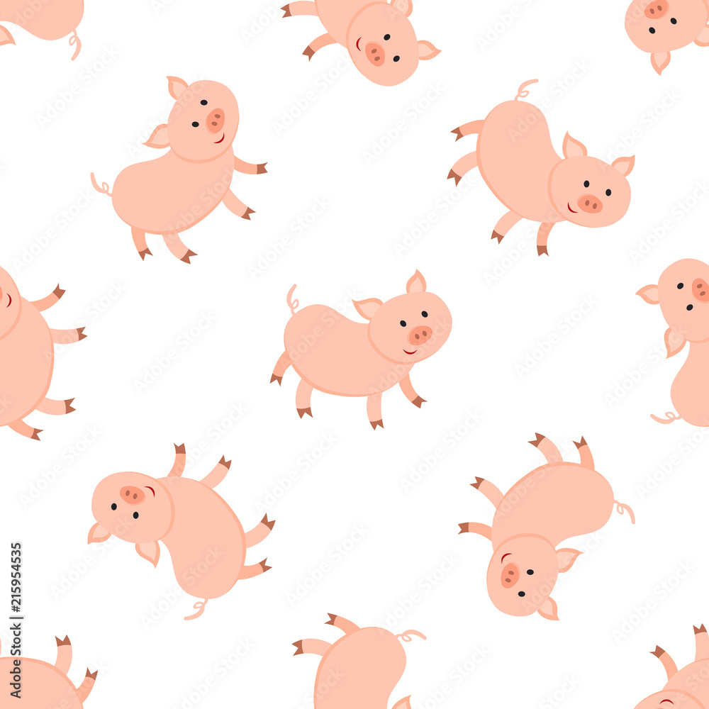 Cute pigs seamless pattern
Cute pigs seamless pattern