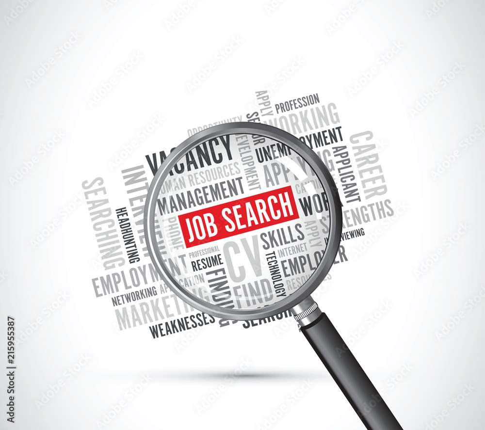 job search text background job search text background