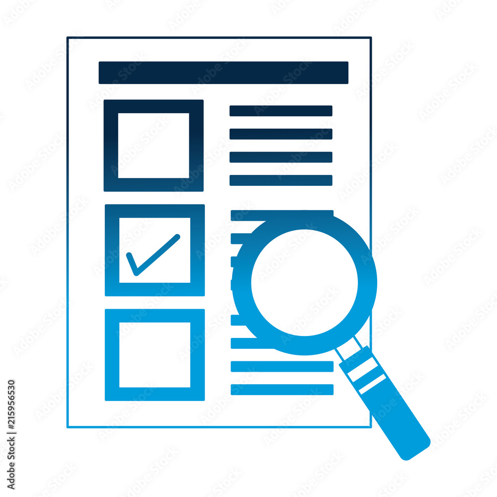 document check mark magnifying glass document check mark magnifying glass