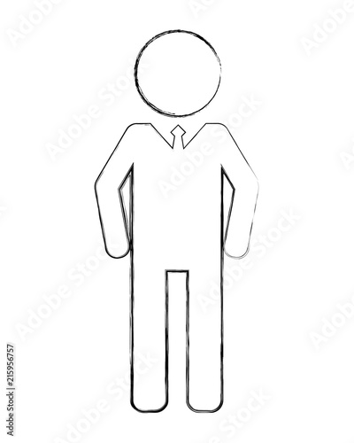 masculine gender silhouette isolated icon