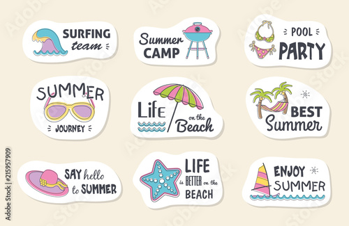 Summer poster card.