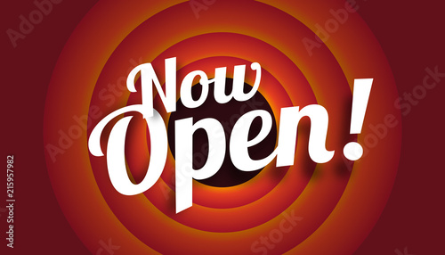 Now open