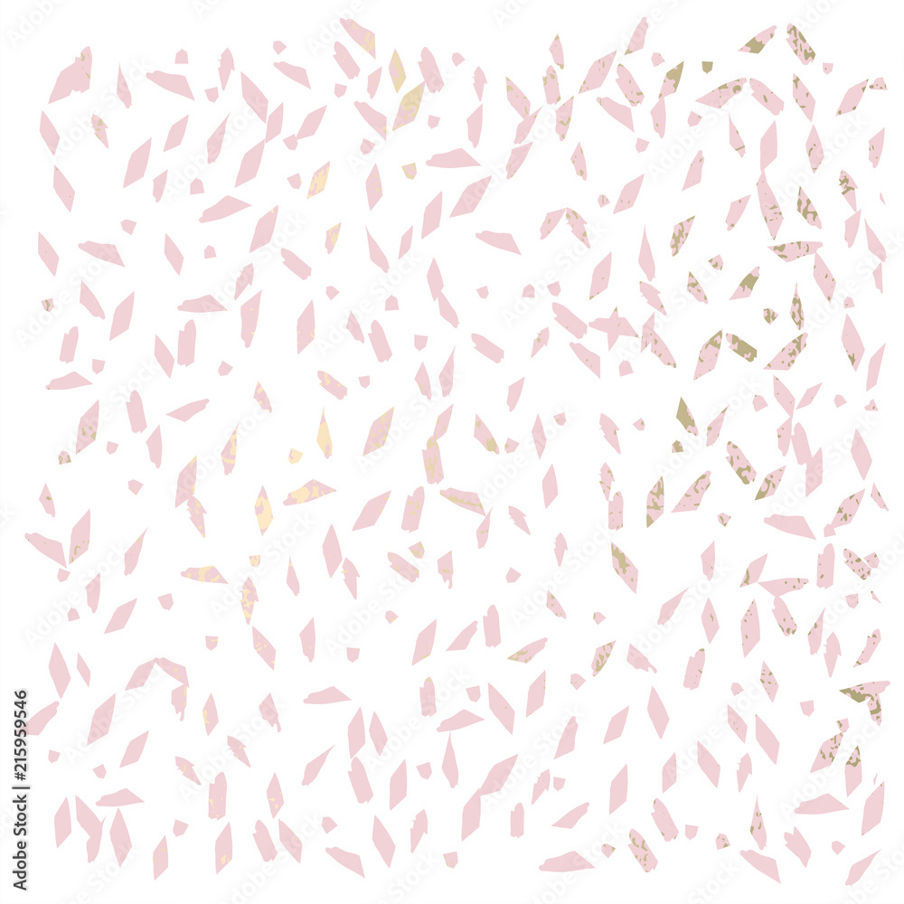 Trendy abstract gold and pastel pattern in terrazzo style. Wallpaper, textile, party invitation, wrapping, birthday, anniversary, etc Vector Trendy abstract gold and pastel pattern in terrazzo style. Wallpaper, textile, party invitation, wrapping, birthday, anniversary, etc Vector