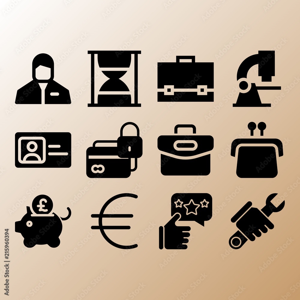 Like, id card and portfolio related premium icon set Like, id card and portfolio related premium icon set