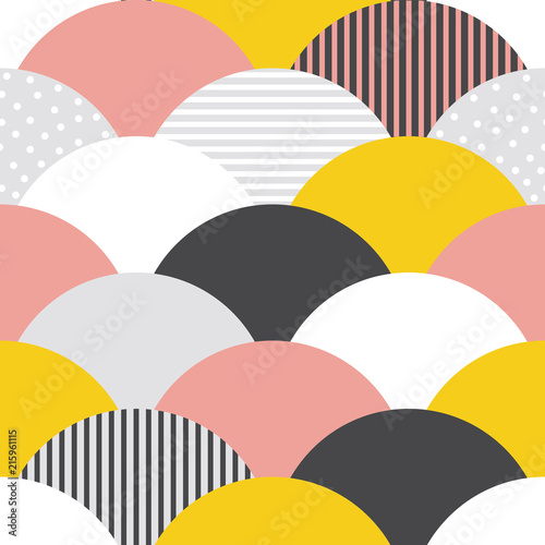 Scales pattern vector seamless abstract background